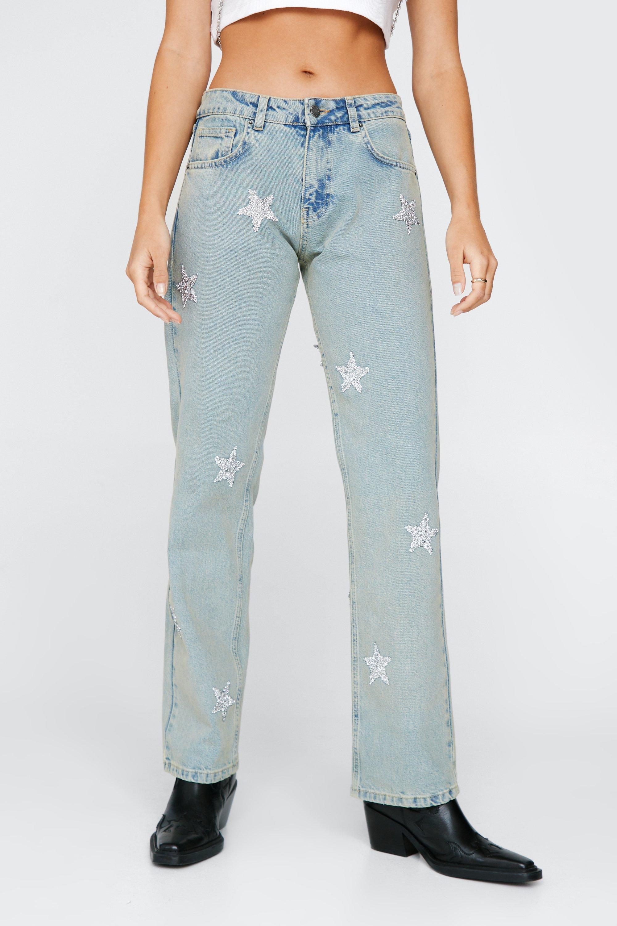 Womens jeans cheap with stars